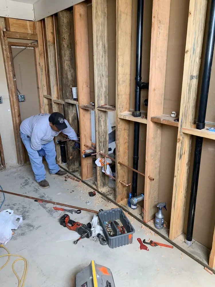 Commercial rough-in plumbing for Water Heater Replacement in North DeKalb